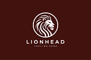 Lion Head Illustration Vector Logo, a Branding & Logo Template by yopie (Thumbnail 2 of 3)