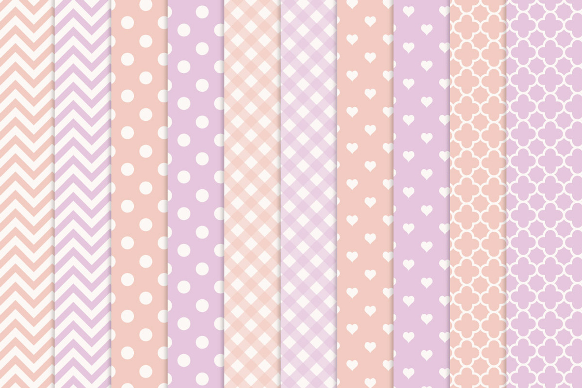 Girls Pastel Elephants and Patterns, an Illustration by Amanda Ilkov (Photo 3 of 3)