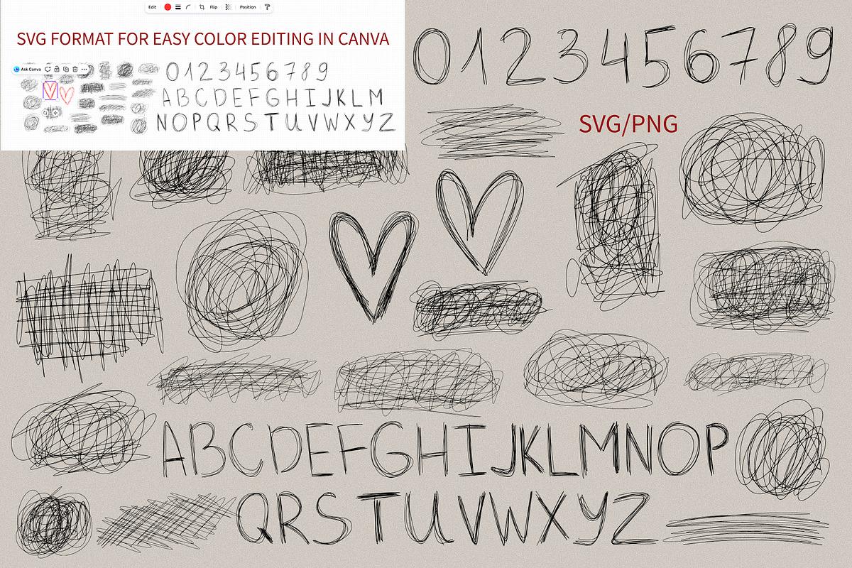 Pen Sketches, Paper Scraps & Frames, an Object Graphic by Anzhelika (Photo 11 of 12)