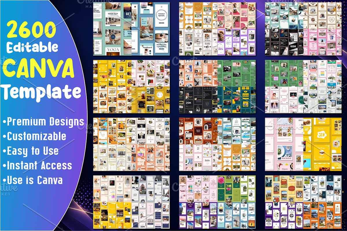 2600 Canva Social Media Templates, a Social Media Template by Ink Gallery (Photo 2 of 7)