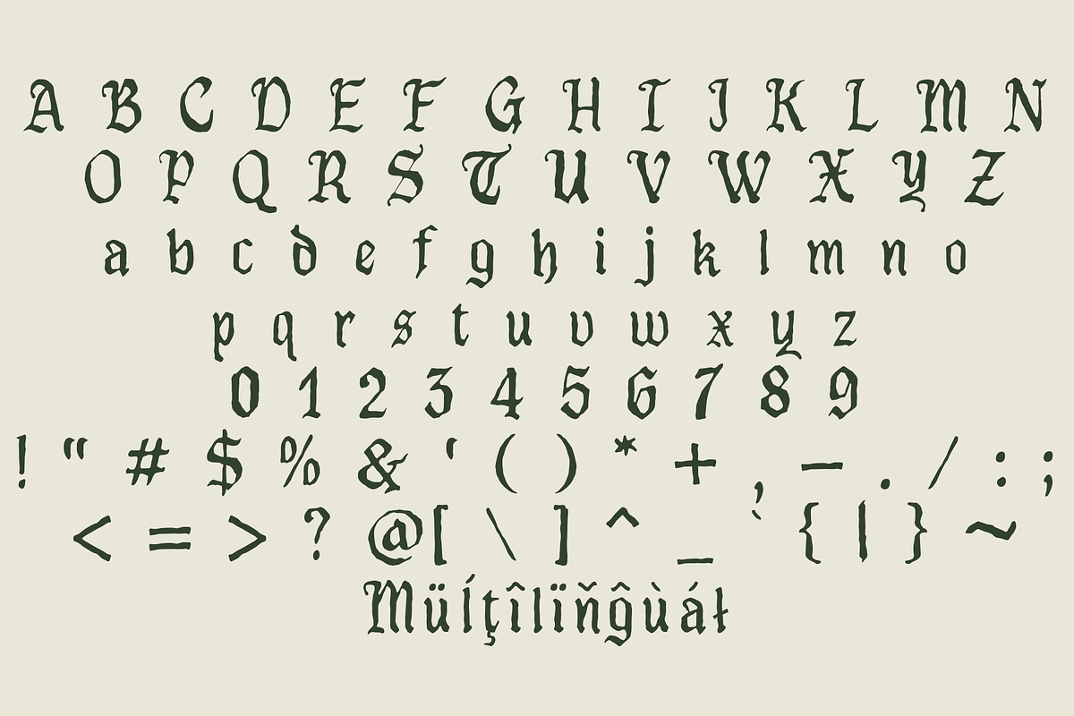 Garthion – Blackletter Font, a Blackletter Font by NDNL Studio (Photo 10 of 10)