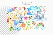 Watercolor Fairy Unicorn, an Animal Illustration by OllyKo Art (Thumbnail 3 of 10)