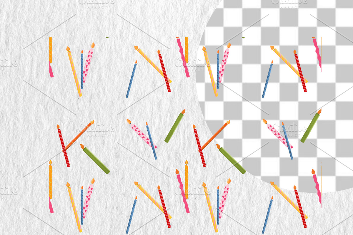 Dopamine Cakes Seamless Pattern Set, a Food Illustration by Oleksandra Illustrates (Photo 7 of 14)
