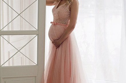Portrait of a pregnant blonde woman containing pregnant, woman, and beautiful, a Person Photo by SaulichPhoto