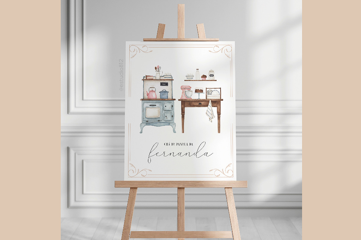 Pasticerie watercolor set, a Decorative Illustration by Estudio 812 (Photo 7 of 10)