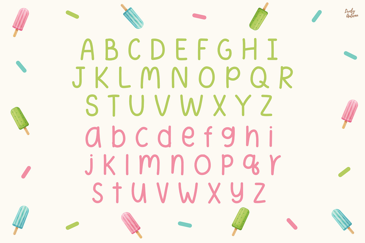 Sundae Pop | Handwriting font, a Handwritten Font by LivelyAutumn11.11 (Photo 2 of 5)