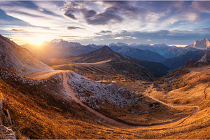 Beautiful view on mountains at, a Nature Photo by den-belitsky