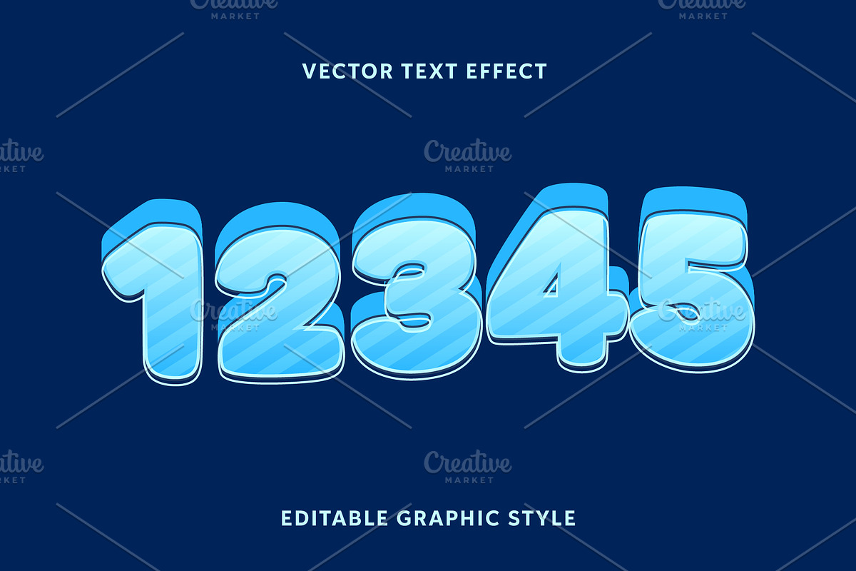 Striped Bubble Cartoon Text Effect preview 2