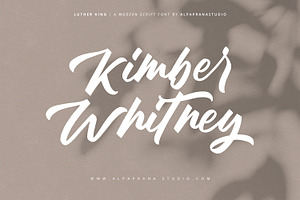 Luther King - Modern Script Font