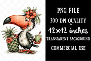 Cute Summer Tropical Birds Clipart, a Seasonal Illustration by Designking (Thumbnail 4 of 5)