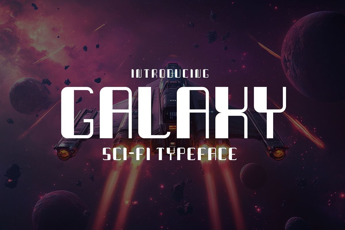Galaxy - Sci-fi Typeface