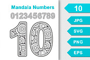 Vector clipart Mandala numbers, an Object Graphic by Nataliia Toporovska (Thumbnail 1 of 5)