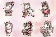 Whimsical Mother's Day Horse Clipart, an Illustration by SVGArt (Thumbnail 7 of 9)