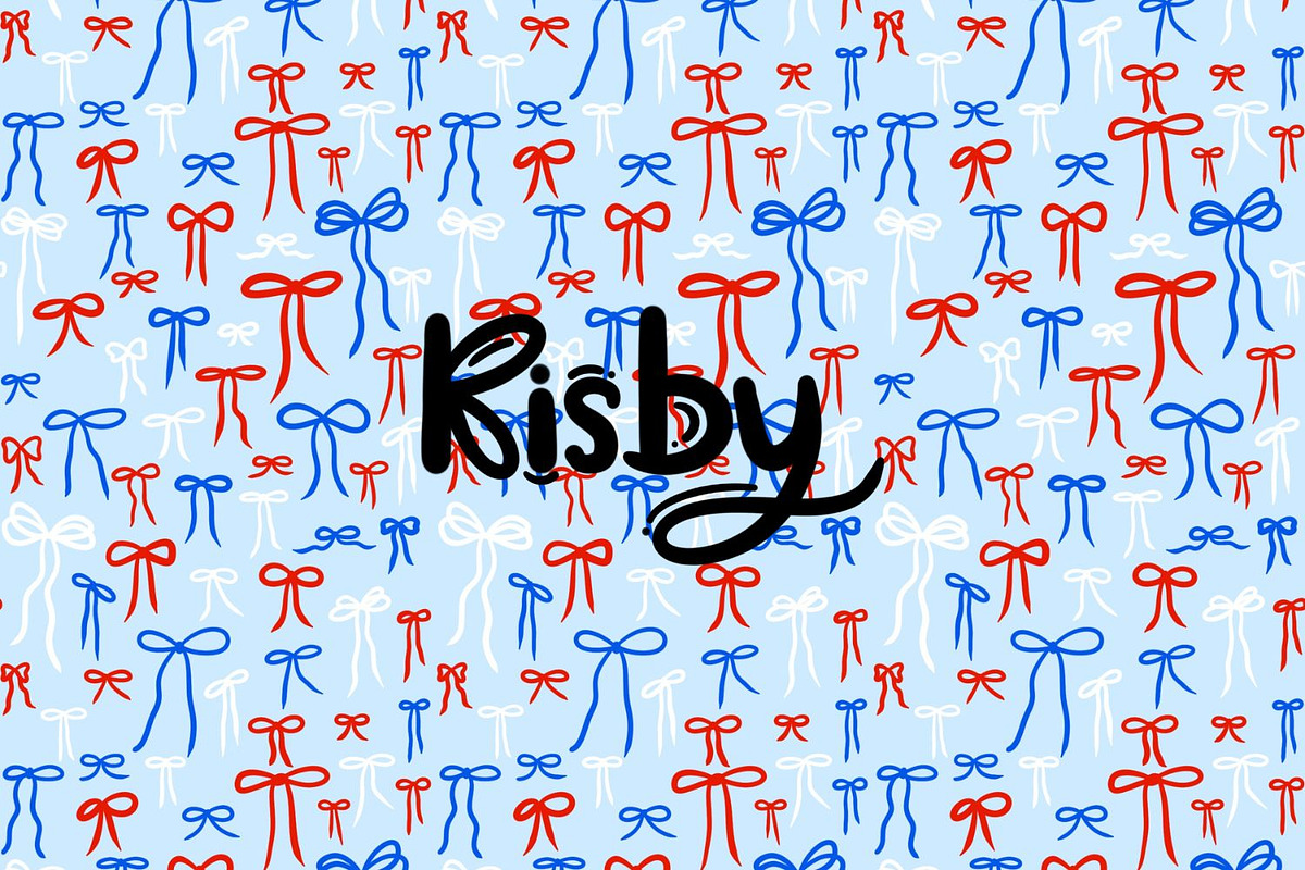 Fourth Of July Bows Seamless Pattern, a Pattern Graphic by KisbyArt (Photo 1 of 3)