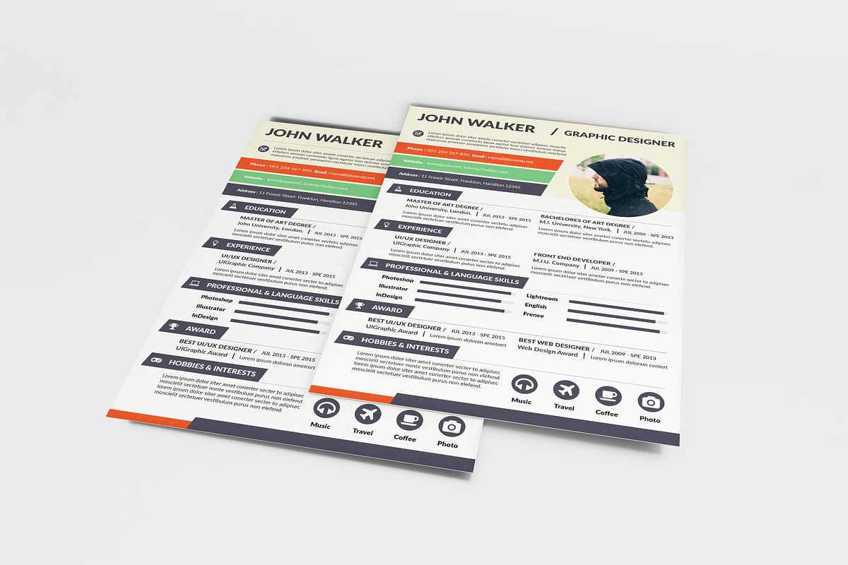 Creative Resume V3, a Resume Template by KHIDD (Photo 5 of 7)