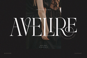 Avelire-modern ligature, a Serif Font by ToniStudio