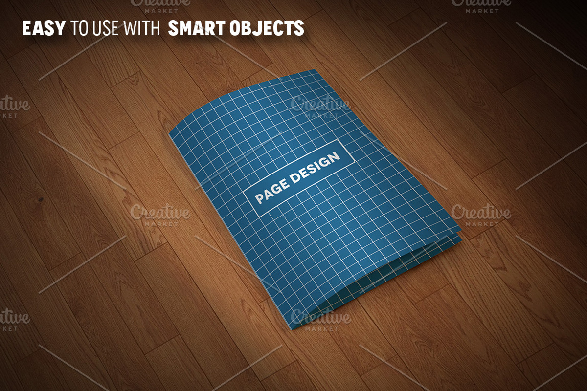 Premium Bi-Fold Brochure Mockups, a Print Template by Illusiongraphic (Photo 3 of 5)