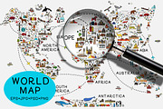 World Travel Map, an Illustration by Moloko88 (Thumbnail 1 of 11)