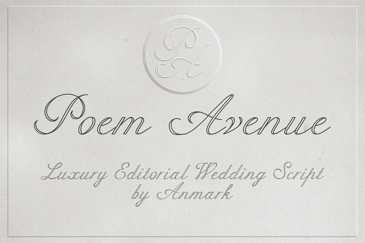 Poem Avenue Elegant Romantic Script