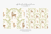 woodland charm seamless pattern set, a Pattern Graphic by Patishop Art (Thumbnail 6 of 10)