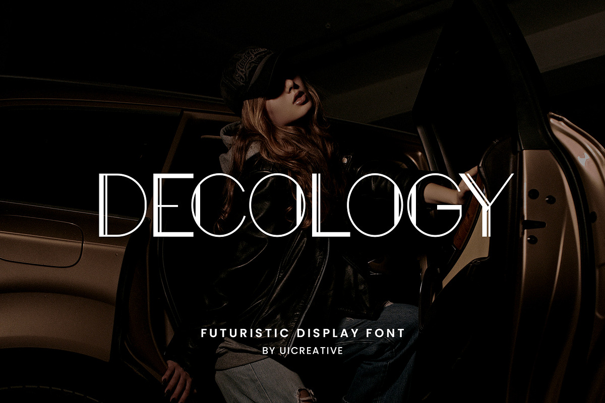 Decology Futuristic Sans Serif Font, a Sans Serif Font by UICreative (Photo 1 of 13)