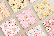 Kawaii Bear Vector Seamless Patterns, a Pattern Graphic by alia.kurianova (Thumbnail 6 of 9)