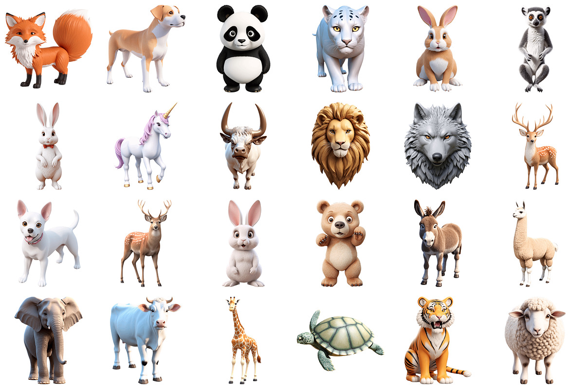 3D Animal Png, an Illustration by Forhadx5 (Photo 6 of 9)