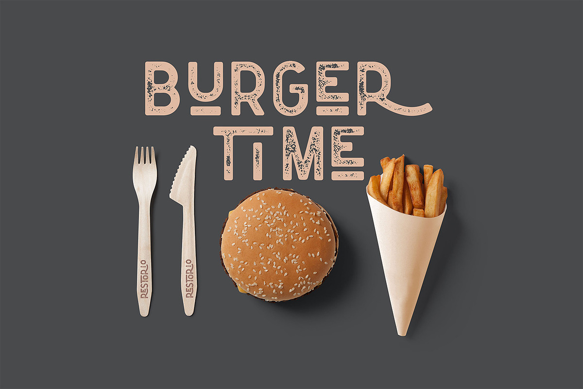 Floresto Textured Typeface, a Sans Serif Font by Kaligra.co (Photo 9 of 16)