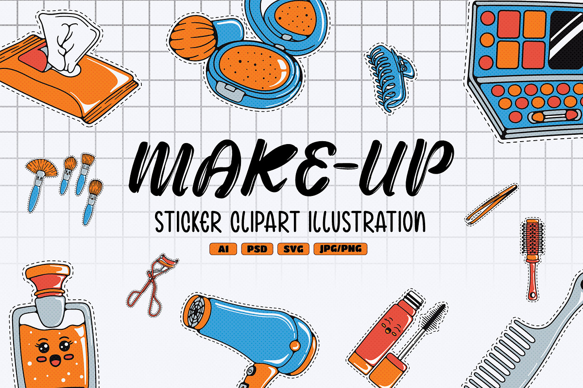 Makeup Set Illustration, an Object Illustration by Decoconio Design (Photo 1 of 6)