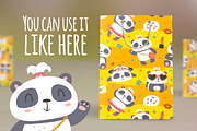 BLACK FRIDAY! Panda girl set, an Animal Illustration by SunnyWS (Thumbnail 10 of 10)
