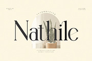 Nathile Ligature Serif Typeface, a Serif Font by Humaira_std (Thumbnail 1 of 10)