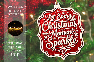Christmas Moment Sparkle Ornament