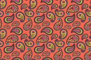 3 vector paisley seamless pattern., a Pattern Graphic by Zarica Art (Thumbnail 4 of 5)