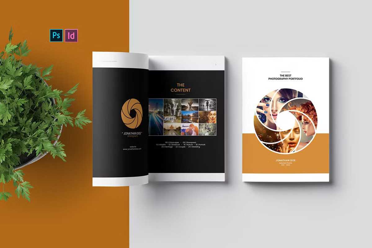 Photography Portfolio Template, a Brochure Template by adekfotografia (Photo 1 of 11)