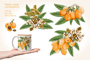 Loquat watercolor clip art, an Illustration by Alena Sid (Thumbnail 5 of 15)