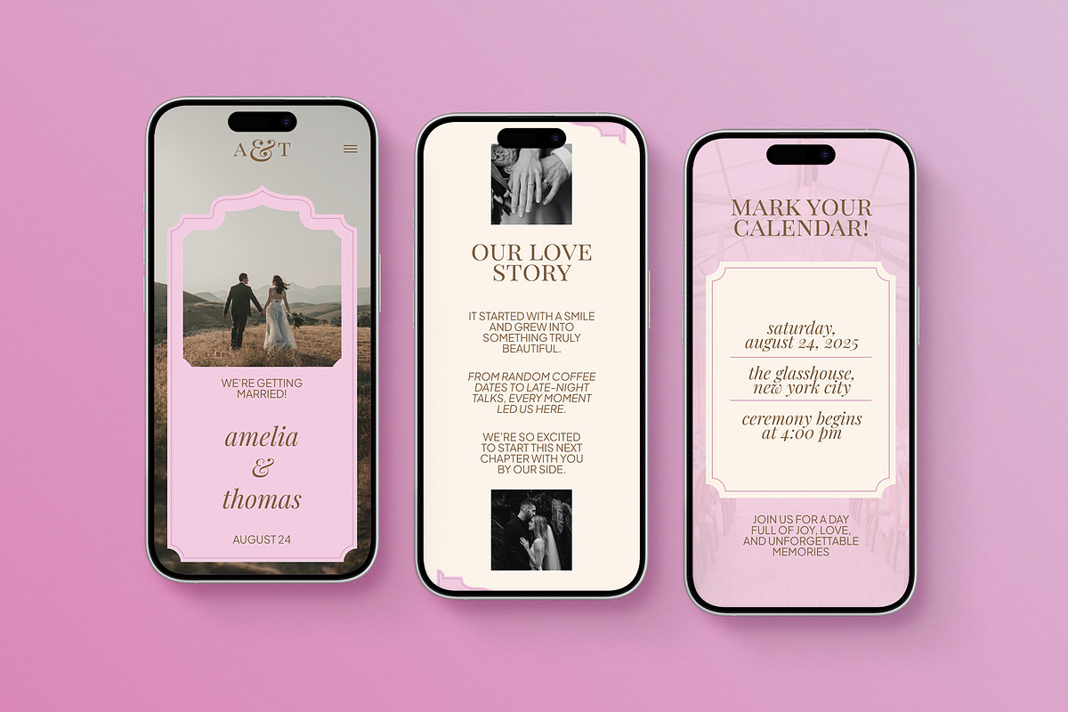 Wedding Invitation Landing Page preview 2