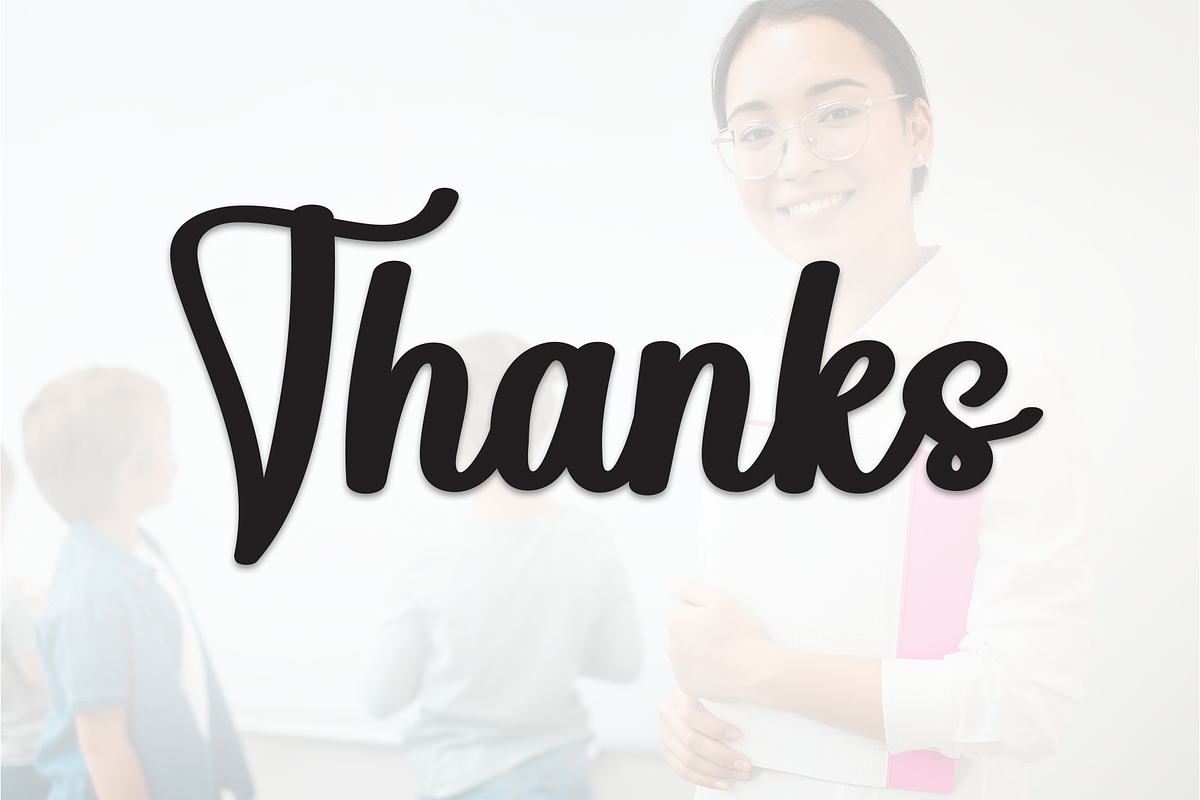 Teacher | Script Font, a Handwritten Font by Scratchones (Photo 9 of 9)