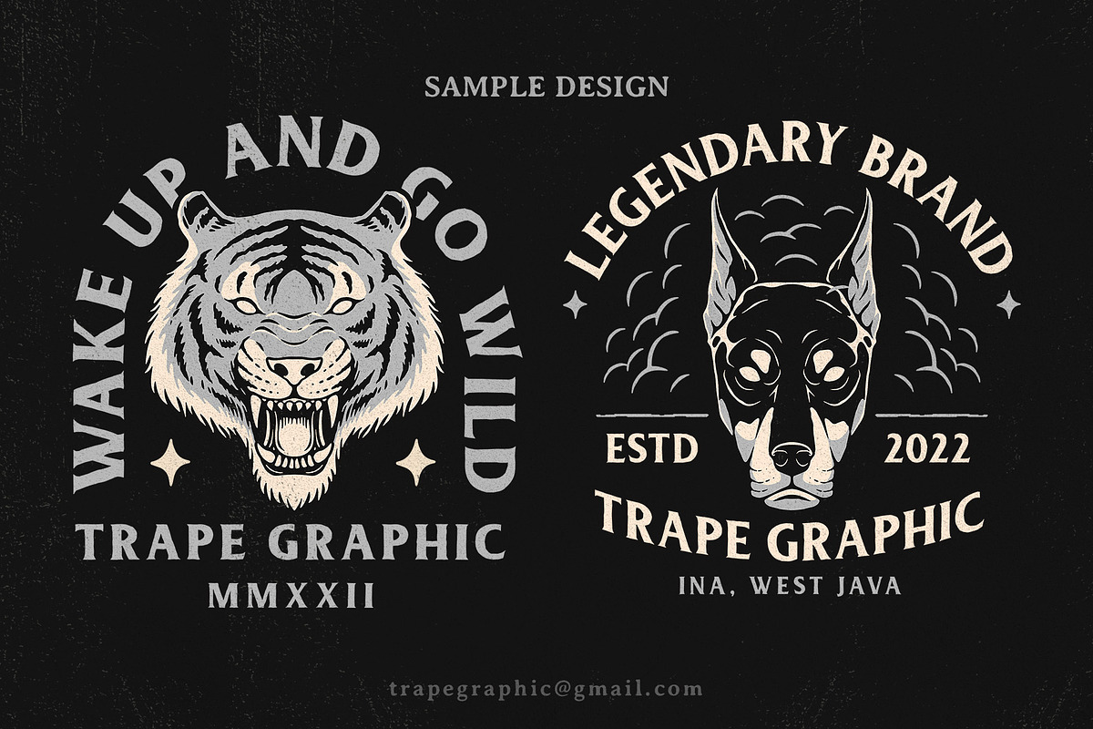 Animals head illustration collection, an Animal Illustration by Trape Graphic Studio (Photo 5 of 6)