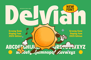 Delvian Groovy Display Fonts