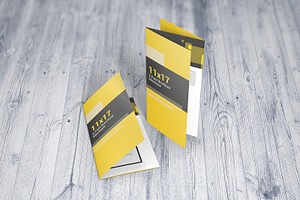 1117 Z-Fold Brochure Mockups