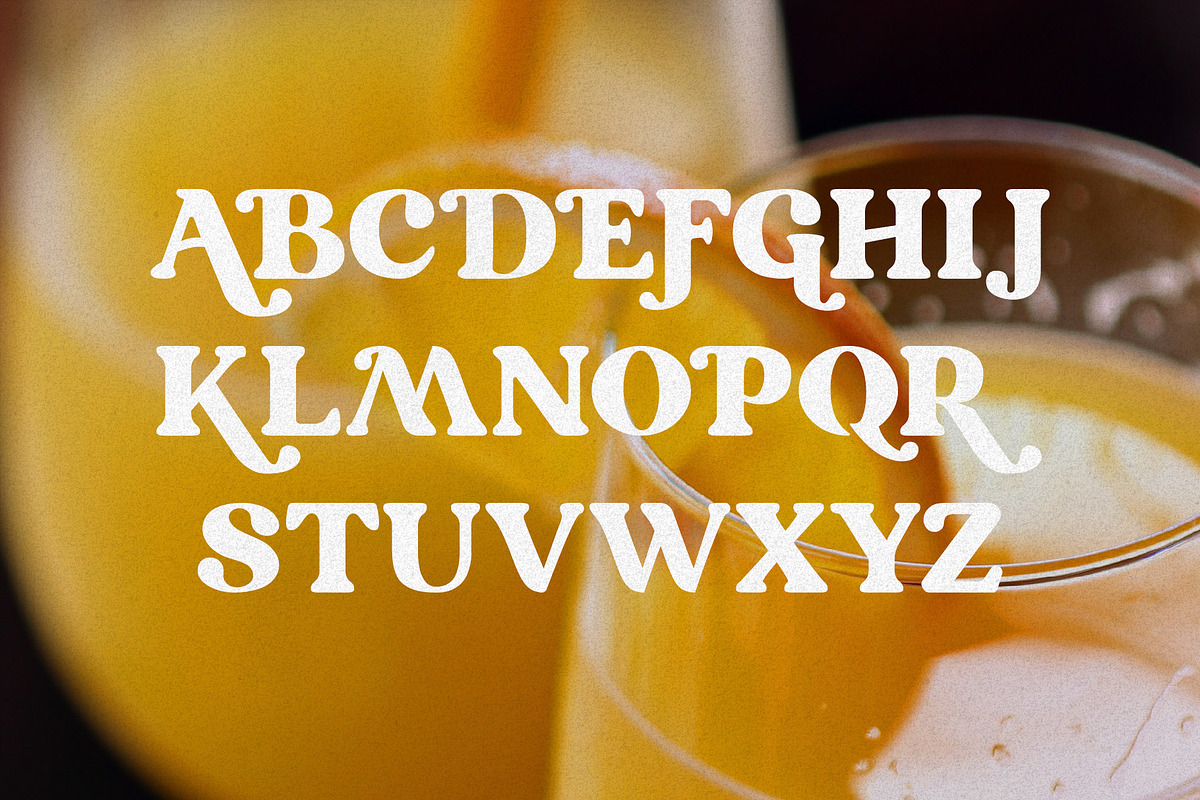 Mimosa - Modern Retro Typeface, a Sans Serif Font by HipFonts (Photo 3 of 7)
