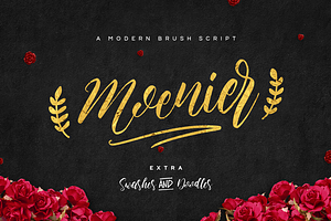 Moenier Script Font