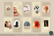 Ins Earthy Beige Beauty Creator Kit, a Social Media Template by Clairee Design Studio (Thumbnail 5 of 7)