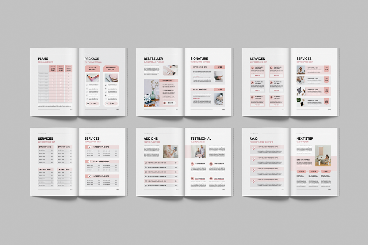 Services & Pricing Guide, a Brochure Template by Leaflove (Photo 4 of 10)