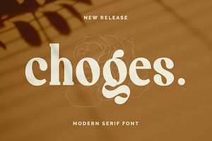 Choges - A Bold Serif