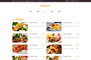Orange Restaurant PSD Template, a Websites & App Template by WebbyTemplates (Thumbnail 4 of 7)