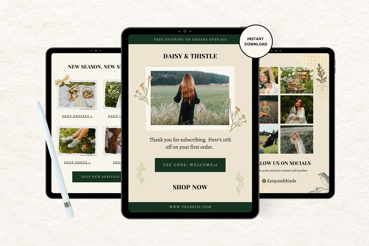Canva Email Newsletter Templates, an Email Template by Deb Creative Studio (Photo 6 of 8)