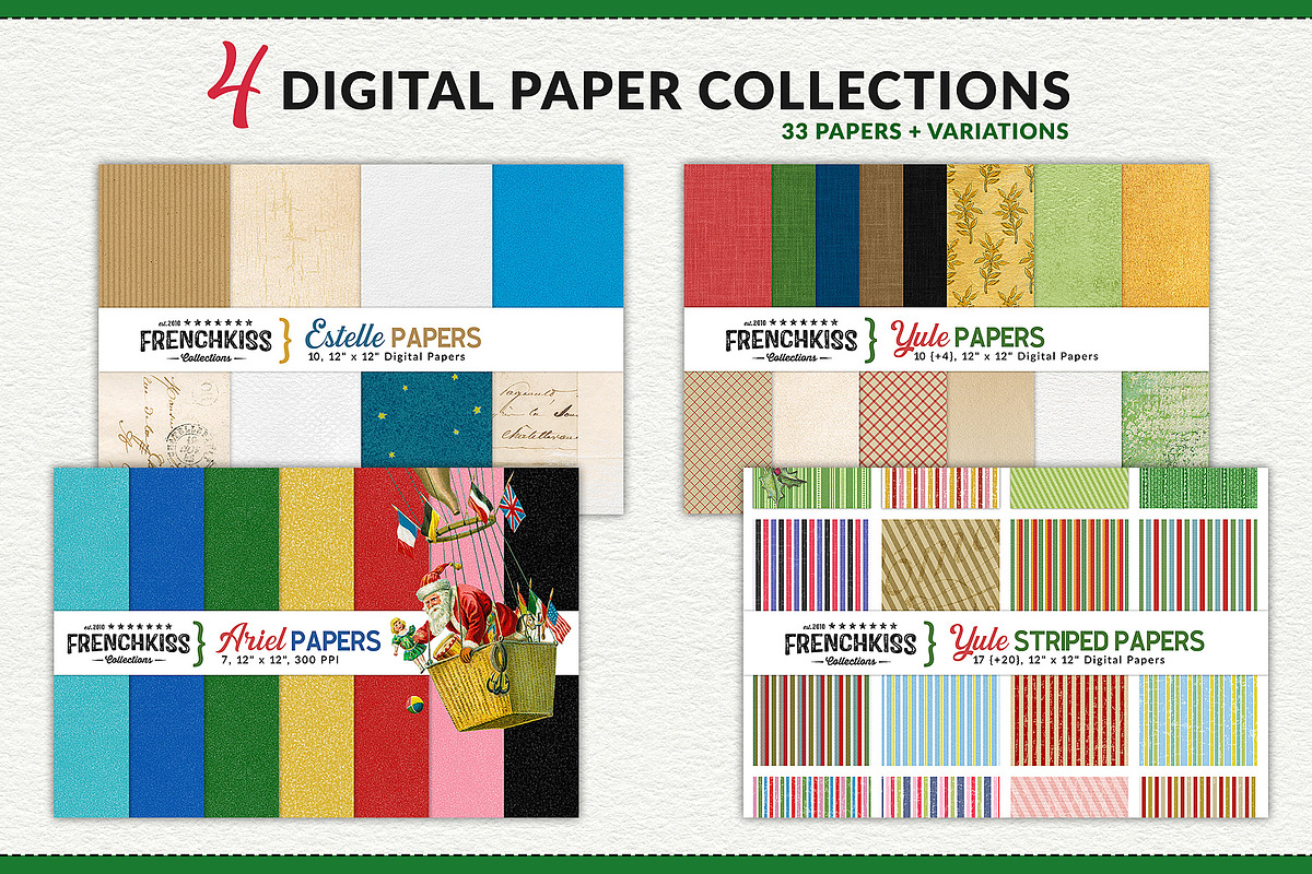 Complete Vintage Christmas Graphics, a Seasonal Illustration by French Kiss Collections (Photo 27 of 28)