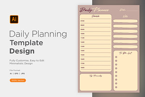 Daily Planner Sheet Design -26