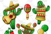 Cinco de mayo clipart, an Illustration by DarinaDigital (Thumbnail 3 of 7)